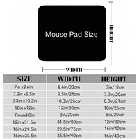 Tapis de souris XL vierge pour sublimation avec bord en Poron pour impression personnalisée en gros