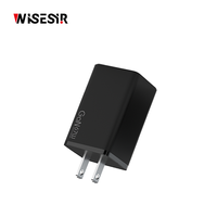 Station de charge rapide WISESIR 67W GaN PD, hub USB-C 2 ports, adaptateur de charge rapide OTP pour ordinateur portable 17 Pro Max, tablette