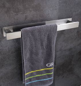 WEKIS Single <b>Wall</b>-Mounted Aluminum Towel Holder with Heater Chrome Finish Self Adhesive Towel Rack Bathroom <b>Rail</b> Bar Drilling - Product Image 6