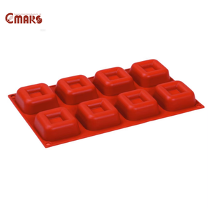 [Bakeware-30x17.5x2.5cm silicone] Croix Occitane 8 cavités. Petite Rose 15-Cavity Big Square <span class=keywords><strong>Savarin</strong></span> 8-Cavity Medium Oval <span class=keywords><strong>Savarin</strong></span> - Product Image 3