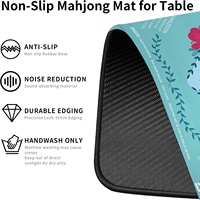 Tapis de Mahjong américain 315x315 |   Sac de transport antidérapant et insonorisant imprimé pour jeux de société pour débutants