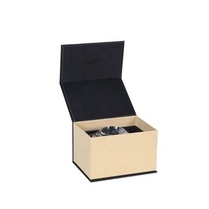 Vendita calda orologio di carta Flip <span class=keywords><strong>Top</strong></span> Box con singolo cuscino in pelle PU magnetico orologio di stoccaggio Organizer custodia per orologio da viaggio in cartone - Product Image 5