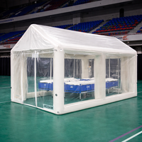 Tente médicale gonflable personnalisée, abri d'isolement d'urgence imperméable, tunnel de désinfection gonflable, installation de maison, réutilisable