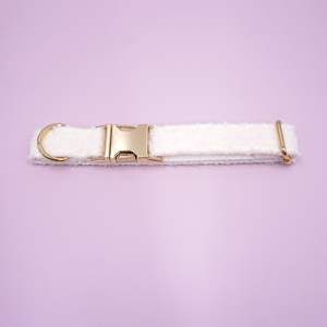 Hunde halsband für Welpen Verstellbares Haustier halsband Metalls chnalle Plüsch <span class=keywords><strong>Rocker</strong></span> Velvet Hunde halsbänder für mittlere Hunde - Product Image 2