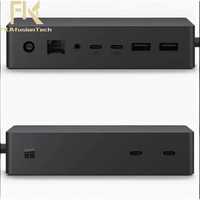 Stasiun Docking Aluminium Multi-Fungsi 7-in-1 USB Type C Hub Ethernet untuk Microsoft Surface
