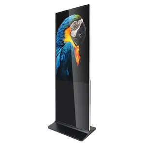 55-Inch Indoor Android Wifi Digital Signage Floor Stand Totem Advertising Display High-Quality Vertical Standee LCD Monitor