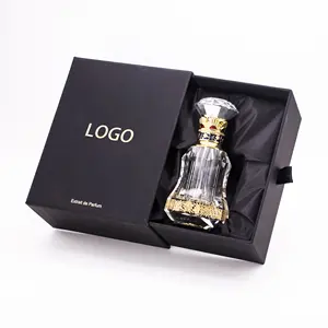 Oud attar rigide personnalisé boîtes cadeau de luxe papier carton parfum boîte d'emballage personnalisée boîte cadeau en papier