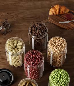 Barattolo sigillato <span class=keywords><strong>sottovuoto</strong></span> in <span class=keywords><strong>vetro</strong></span> <span class=keywords><strong>per</strong></span> chicchi <span class=keywords><strong>di</strong></span> caffè contenitore <span class=keywords><strong>di</strong></span> stoccaggio <span class=keywords><strong>per</strong></span> caffè e tè - Product Image 2