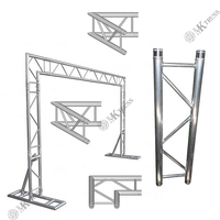 Gran oferta, armazón de techo de aluminio con estilo plano, fácil instalación, armazón de iluminación de escenario para sistema de armazón de techo