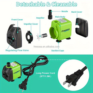 <span class=keywords><strong>Pompe</strong></span> submersible 160GPH FREESEA 10W <span class=keywords><strong>Pompe</strong></span> à eau d'<span class=keywords><strong>aquarium</strong></span> silencieuse et réglable <span class=keywords><strong>pour</strong></span> mini fontaine d'intérieur et artisanat hydroponique - Product Image 3