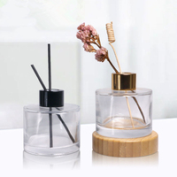 Vide 50ml 100ml 200ml arôme clair roseau diffuseur bouteille parfum parfum huile essentielle bouteilles en verre rondes désodorisant emballage