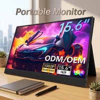 Moniteur portable 15,6 pouces en gros, fabricant d'écrans externes FHD IPS à bordure ultra-fine pour ordinateur portable, MacBook, téléphone, bureau