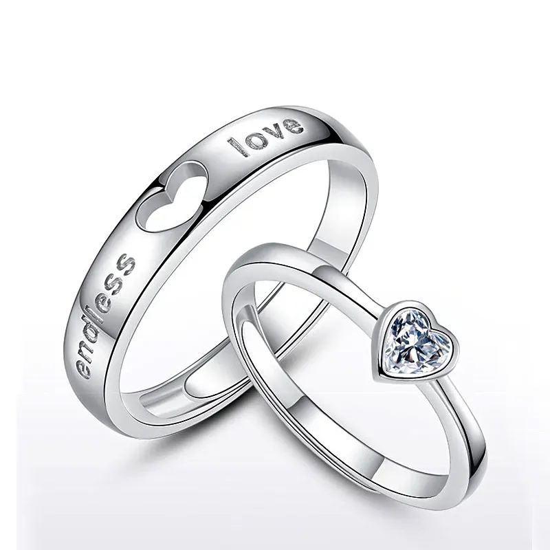 top quality endless love couple wedding ring