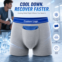Caleçons Boxers de Soutien Post-Opératoire à Refroidissement Ciblé avec 2 Compartiments Gel Intégrés pour Récupération Post-Varicocèle et Effet Sauna – OEM