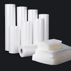 Thực Phẩm Chân Không Cuộn Nhựa Đóng Gói Đóng Băng Tủ Đông Lưu Trữ Nhiệt Con Dấu <span class=keywords><strong>Pouch</strong></span> Vòng Dot Kết Cấu Dập Nổi Chân Không Niêm Phong Túi Cho Thịt - Product Image 3