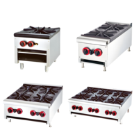 Équipement de restauration de bonne qualité, cuisinière à gaz portable commerciale, 2 brûleurs, cuisinières à gaz pour cuisine de restaurant