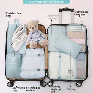 Set de 7 Organizadores de Compresión para Equipaje Más Vendidos en 2024, Bolsas de Viaje Impermeables, Cubos de Embalaje Ligeros - Product Image 5