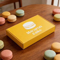 Boîte à biscuits personnalisée avec logo imprimé en couleur, emballage en carton blanc de qualité alimentaire de luxe pour les crêpes, les biscuits, les pâtisseries, boîte cadeau