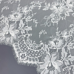 Erkoumi 150cm * 300cm colori tinti Sexy abito floreale ciglia tessuto di pizzo per abiti da sposa leggero <span class=keywords><strong>Tulle</strong></span> ricamato - Product Image 4