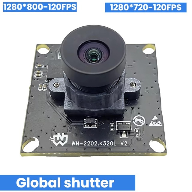 OV9281 1MP 720P 120FPS Global Shutter USB Camera Module, Fixed & Manual Focus Industrial Camera Module 32*32MM UVC
