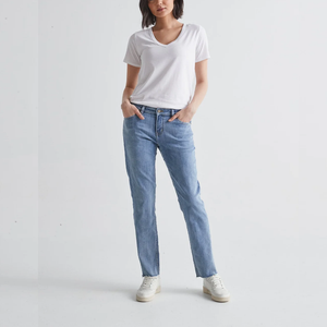 Pantalons en jean pour femmes simples et chics, conçus pour un usage décontracté, offrant un toucher doux, un ajustement confortable et une combinaison facile - Product Image 2