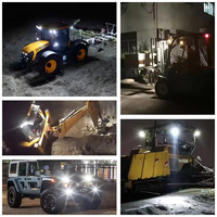 Projecteur LED universel carré 75W, lumière de travail pour mine, lumière de travail pour tracteur, lumière pour machines agricoles