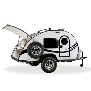 Caravane de voyage pliable, légère, imperméable, de type larme, avec intérieur moderne, compacte, pour les aventures en plein air - Product Image 1