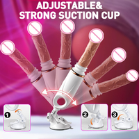 Großer Realistischer Dildo Automatische Sexmaschine für Frauen und Weibliche Masturbation Liebesmaschine Dildo mit Starker Saugkraft