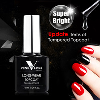 VENALISA 7.5ml & 12ml Gel de finition sans résidu à base de verre trempé, Base Coat Peel-Off, Vernis Gel Mat Basique, Gels de vernis, Primer Acrylique