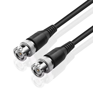 Cable adaptador de extensión BNC macho a macho, cable coaxial profesional RF <span class=keywords><strong>RG</strong></span>-<span class=keywords><strong>58</strong></span>/<span class=keywords><strong>U</strong></span>, cable con conector jack para seguridad de video - Product Image 1