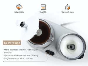 Thiết kế mới đầy màu sắc cà phê espresso <span class=keywords><strong>maker</strong></span> & sữa bọt đặt máy pha cà phê sữa điện Frother - Product Image 5