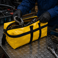 Bolsa de Lona de PVC Personalizada para Uso Industrial, Impermeable, Resistente al Desgaste, con Costuras Reforzadas
