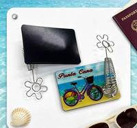 Support photo rectangulaire personnalisé en EVA et résine époxy pour fleurs, idéal pour la plage, le vélo, la planche de surf, les souvenirs de voyage, cadeau, vente en gros Punta Cana