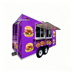 Chariot de vente ambulante entièrement équipé pour la vente de desserts, crèmes glacées et fast-food, avec châssis galvanisé DOT CE ODM. - Product Image 6