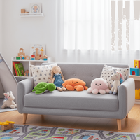 Ensemble de jouets en peluche en gros sur le thème des animaux marins : requin, baleine, tortue, pieuvre – Famille océanique pour enfants, cadeau, anti-stress, décoration de Noël