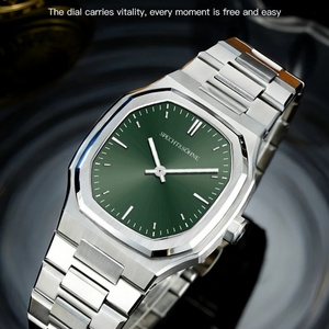 Nouveaux produits phares en dropshipping : Montres-bracelets pour hommes, montres de business carrées en acier de 37 mm, étanches 50 m - Product Image 2