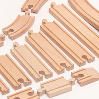 Accessoires en bois modèle de train ferroviaire jouets accessoires de gare ferroviaire jouet de voies de train en bois