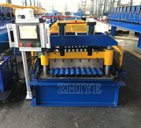 Machine automatique de fabrication de tôles de toiture ondulées en acier galvanisé 988 avec moteur à engrenages et roulement