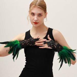 Op maat gemaakte veren kant luxe cosplay kostuumset polsband Halloween optredens - Dames op maat gemaakte kleur/maat comfortabel privé - Product Image 2