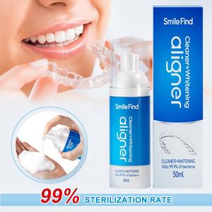 Smile Find Marque privée Saveur menthe douce Nettoie les aligneurs Blanchit les dents <span class=keywords><strong>Mousse</strong></span> blanchissante pour les dents <span class=keywords><strong>Mousse</strong></span> blanche - Product Image 3