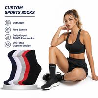 Chaussettes de basketball professionnelles pour adultes et jeunes - Tricotées, absorbant la transpiration, respirantes, en tissu éponge épais, écologiques, personnalisables