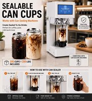 Cylindre transparent de qualité alimentaire 250ml 330ml 500ml en plastique PET pour boissons 202 #   Couvre-bouteille en aluminium à ouverture facile pour soda, café, thé, bière