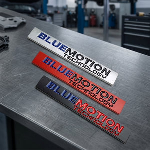 Pegatina Metálica 3D Autoadhesiva de Lujo para Carrocería, Insignia BLUE MOTION de Un Solo Uso, 1 Año de Garantía - Product Image 3
