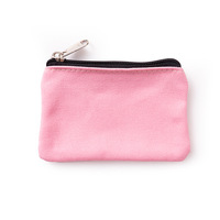 Dompet Koin Wanita Resleting Kanvas Ramah Lingkungan Kustom Grosir Pabrik