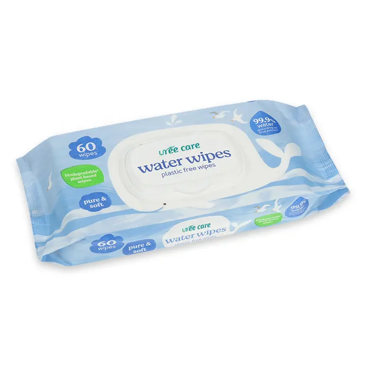 Pure water wipes HOT selling Plant based ultra soft baby wipes wholesale biodegradable 99.9%water for sensitive skin