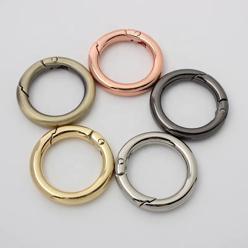 Nolvo World 6 Farben in voller Größe 13-17-18-26-34-40mm Metall tor o Ring feder abnehmbarer Ring verschluss für Tasche