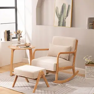 Односпальное кресло-качалка из массива дерева для гостиной, дома, ленивый откидной диван, мебель, кресло-качалка