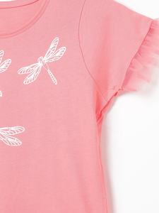 Camiseta a rayas blancas y verdes para niños y niñas, ropa informal de verano, con etiquetas - Product Image 3