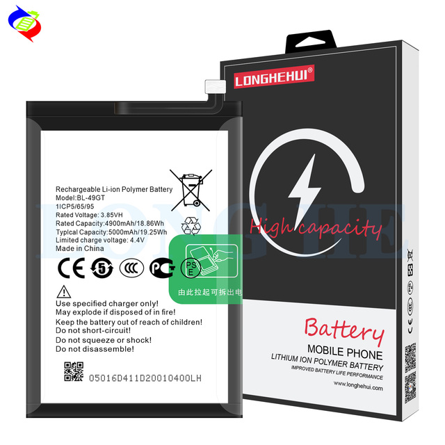 3.85V 5000mah Rechargeable Li Ion Battery for Tecno Camon 17/CG6/CG7 BL-49GT Battery