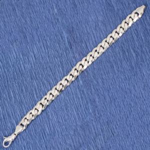 Women's Romantic NUSRET 10mm Sterling Silver Chain Bracelet with Natural Stone Handmade Turkish Jewelry - Product Image 3